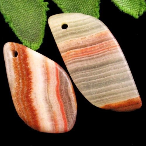 Подвески с камнем халцедон H50876