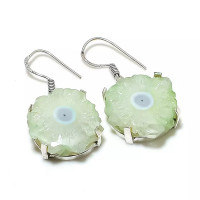Серьги с камнем солнечный кварц HR-15865