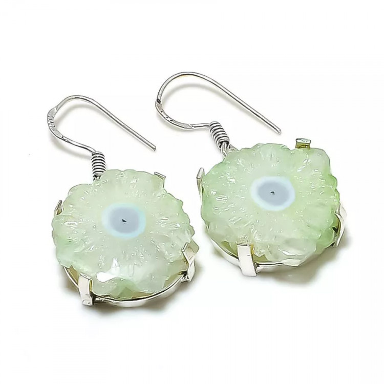 Серьги с камнем солнечный кварц HR-15865