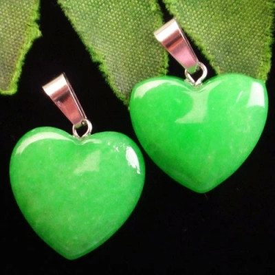 Подвески с камнем жадеит H82138