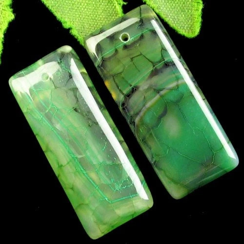 Подвески с камнем агат вены дракона H02889