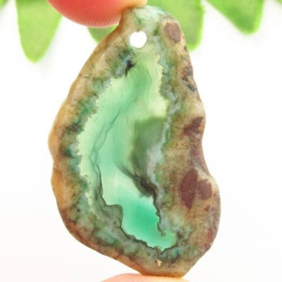 Подвеска с камнем друзовый агат H66315