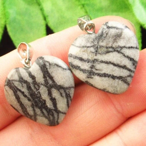 Подвески с камнем яшма Пикассо H51102