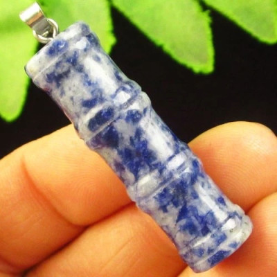 Подвеска с камнем содалит H03190