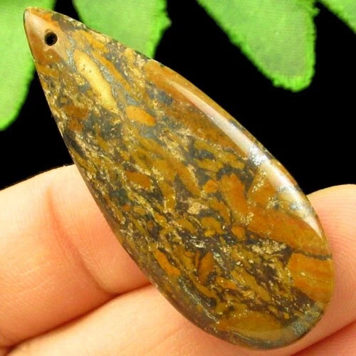 Подвеска с камнем тигровый глаз H51204