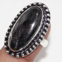 Кольцо с камнем гиперстен 17 размер Q28702