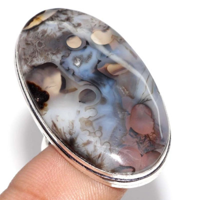 Кольцо с камнем агат, 20 размер YES-79350