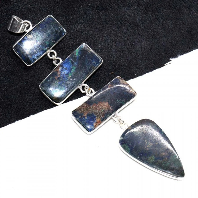 Подвеска с камнем азурит YES-68053