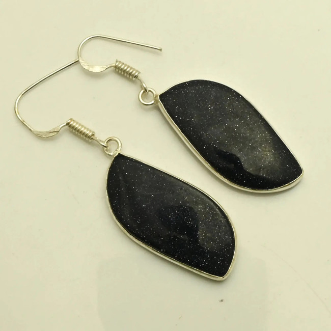 Сережки з каменем авантюрин AE-77065