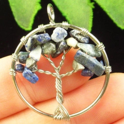 Подвеска с камнем лазурит H84030