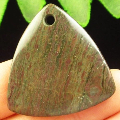 Подвеска с камнем яшма пикассо H00513 уценка брак