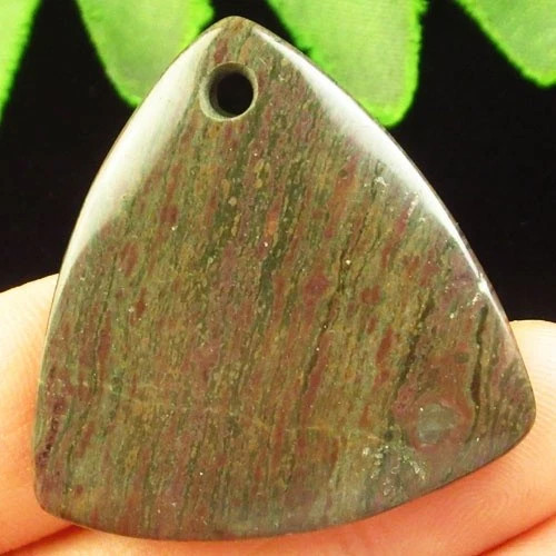 Подвеска с камнем яшма пикассо H00513 уценка брак