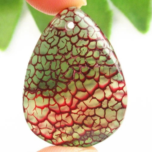 Подвеска с камнем агат вены дракона H74238