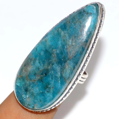 Кольцо с камнем апатит, 18.5 размер YES-89033