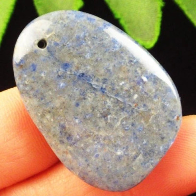 Подвеска с камнем голубой авантюрин H00514