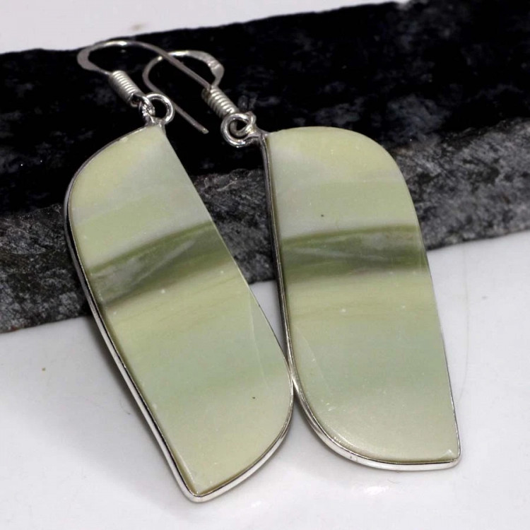 Серьги с камнем ларсонит YES-50571