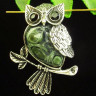 Подвеска Сова с камнем яшма H90798