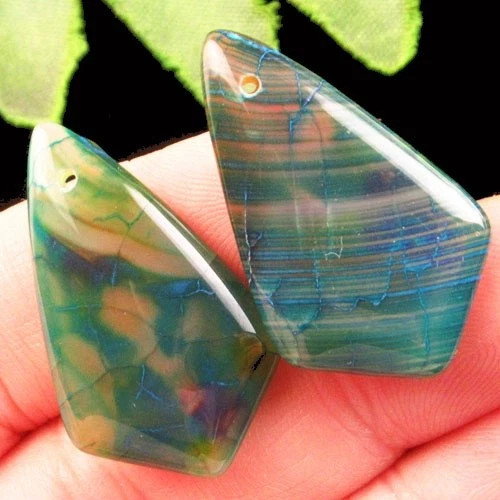 Подвески с камнем агат H88863