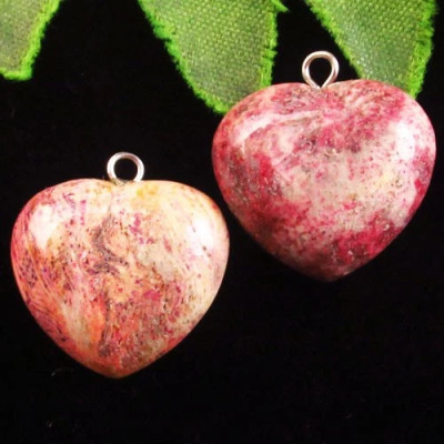 Подвески с камнем коралл H90779