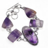 Браслет с камнем аметист YES-77626