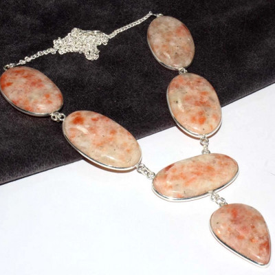 Ожерелье с камнем гелиолит CNG-29579