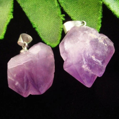 Подвески с камнем аметист H75929
