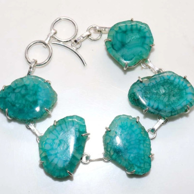 Браслет с камнем агат вены дракона WOW-27551