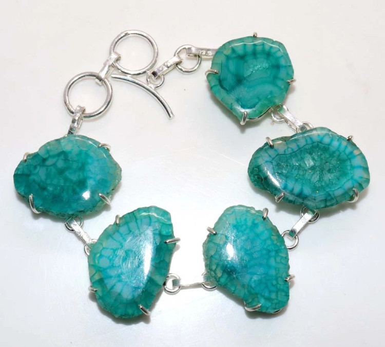 Браслет с камнем агат вены дракона WOW-27551