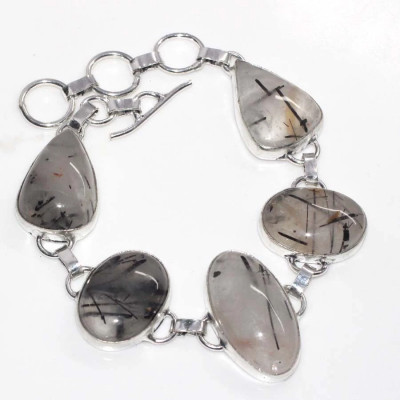 Браслет с камнем турмалиновый кварц YES-77498