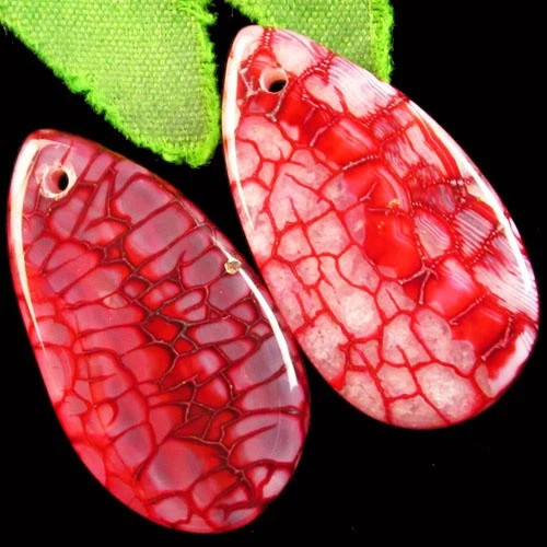 Подвески с камнем агат вены дракона H96758