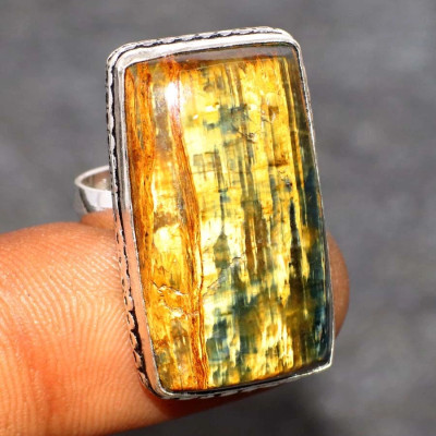 Кольцо с камнем петерсит, 16.5 размер WOW-15826